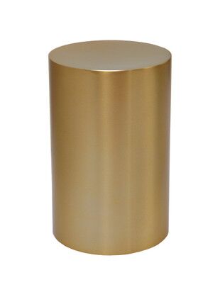 Stainless Steel Gold Cylinder Urn